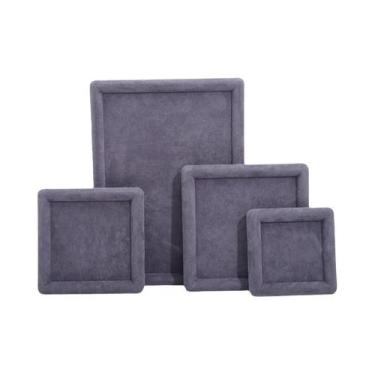 Imagem de Bandeja De Exibição De Joias Em Veludo Dourado, Organizador Luxuoso Pa