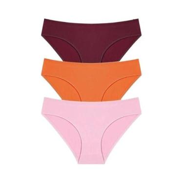 Imagem de Conjunto De Calcinhas De Algodão Femininas 3PCS S-XL Lingerie Sexy Fem