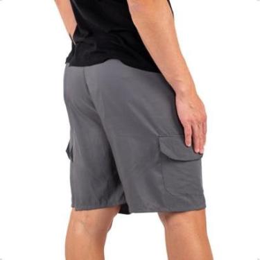 Imagem de Bermuda Masculina Short Cargo Esportivo Tactel Liso Treino Academia-Masculino