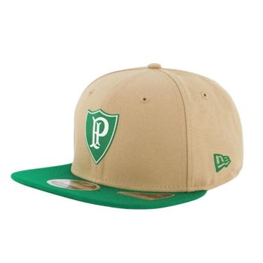 Imagem de Boné Palmeiras Aba Reta New Era 1914 Bege Fit Futebol 9Fifty-Masculino