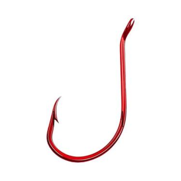 Imagem de Anzóis Octopus Vermelhos 25-100 Peças, Offset Circular, 2X Fortes, Bar