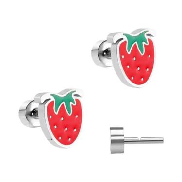 Imagem de Brincos De Coração Em Acrílico Para Meninas LUXUKISSKIDS Joias De Moda