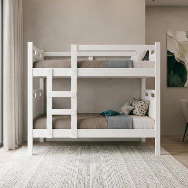 Imagem de Beliche Adulto ou Infantil Multifuncional Vira 2 Camas Solteiro Proteç