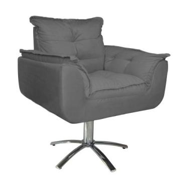 Imagem de Combo 2 Poltronas Para Escritório Com Base Giratória de Metal Opala Su