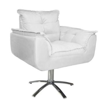 Imagem de Combo 2 Poltronas Para Escritório Com Base Giratória de Metal Opala Su