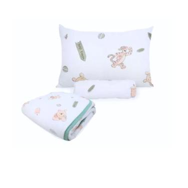 Imagem de Kit Berço Edredom e Jogo de Cama Disney Não Alérgico - Portallar, Ursi