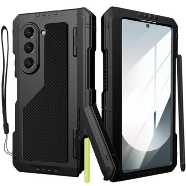 Imagem de Capa YQODSZ para Samsung Galaxy Z Fold 6 com Suporte para S Pen - Pret