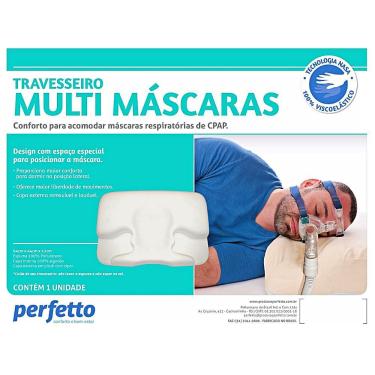 Imagem de Travesseiro Multi Máscaras Perfetto Para Cpap 64x44x12cm - Unidade