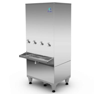 Imagem de Bebedouro Industrial Coluna 200 Litros Ra20 Inox Frisbel 220V
