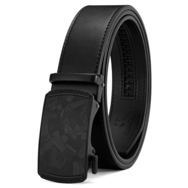 Imagem de Cinto com catraca de couro Belt CHAOREN para homens - ajuste personali