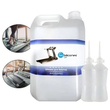 Imagem de 5l Lubrificante Silicone Esteiras Bike Spinning + 2 Aplicador 300ml Va
