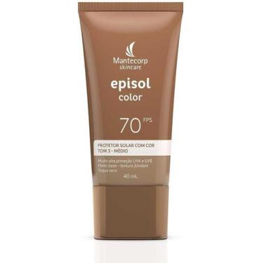 Imagem de Protetor Solar Facial Episol Color FPS70 Tom 3 Médio 40ml - HYPERA
