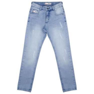 Imagem de Calça Juvenil Look Jeans Skinny Jeans Clear, 6
