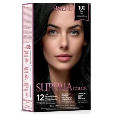 Imagem de Coloração Creme sem Amônia Supéria Color 100 Preto - Amend - Amend Cos
