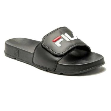Imagem de Chinelo Masculino Fila Sandália Drifter Ortôpédico Original, Preto, 44