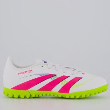 Imagem de Chuteira Adidas Predator Club Society Juvenil Branca, 27