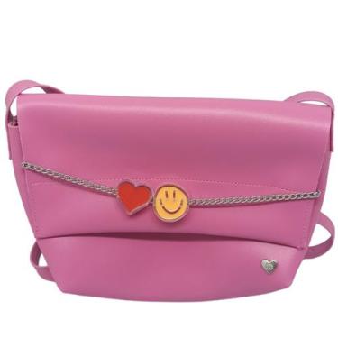 Imagem de Bolsa Infantil Molekinha Menina com Brilho - Casual e Charmosa, Rosa e