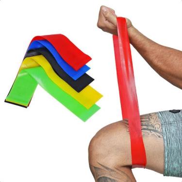 Imagem de Kit 5 Faixa Elástica Super Mini Band Para Treino Exercícios - GGN Util