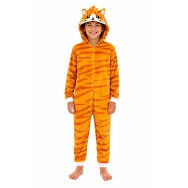 Imagem de Macacão Infantil Menino Tiptop Gatinho Amarelo - 30120, 06, Amarelo