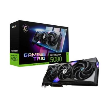Imagem de Gpu msi rtx 5080 16gb gaming trio oc, gddr7, 256-bits, 3x dp / 1x hdmi