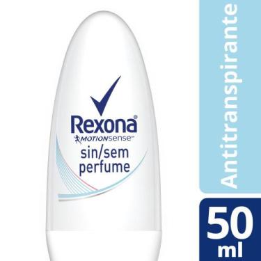 Imagem de Desodorante Roll-On Rexona Sem Perfume Feminino 48h Hipoalergênico 50m
