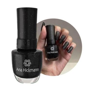 Imagem de Esmalte com Glitter Brilho Preto Verde Rosa Ana Hickmann 9ml Escolha a