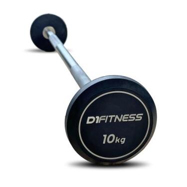 Imagem de Barra Montada Reta Emborrachada - Elite 10kg - D1Fitness