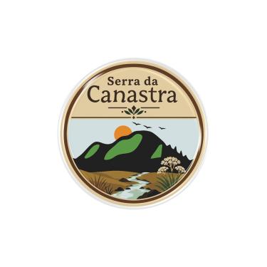 Imagem de Adesivo Resinado Preto Serra da Canastra Alto Relevo 3D em PVC para Veículos Motos e Notebooks