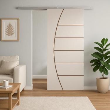 Imagem de Porta de Correr Prime Frisada Kit Alumínio - Vanin Portas e Janelas, 2