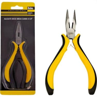 Imagem de Alicate Mini Eda 4.1/2'' Bico Meia Cana Reto Profissional - 7Ze