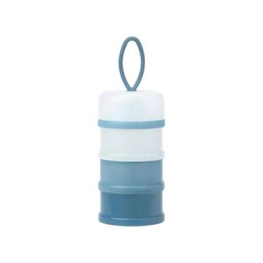 Imagem de Potes Empilháveis Buba 3 Porções Porta Leite em Pó 100ml, Azul