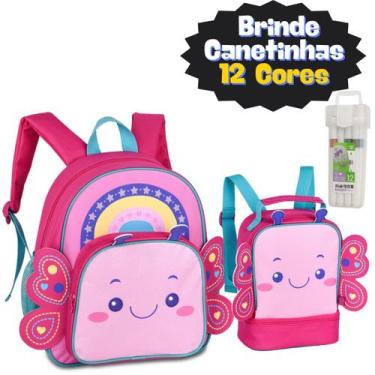 Imagem de Kit Mochila Creche e Lancheira Com Canetinhas - Seanite/Clio
