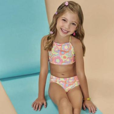 Imagem de Biquini UV Infantil Menina Infanti Dupla Face Verão Moda Praia 87813 -