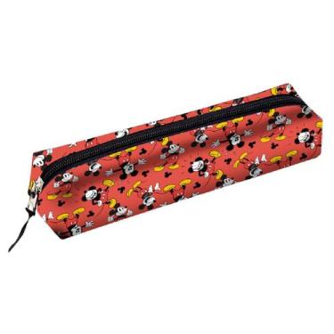 Imagem de Estojo Escolar Estampado Mickey Mouse em tecido - DAC, Vermelho
