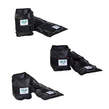 Imagem de Kit Caneleiras Peso Funcional Profissional Lona 2Kg 3Kg 4Kg-Unissex