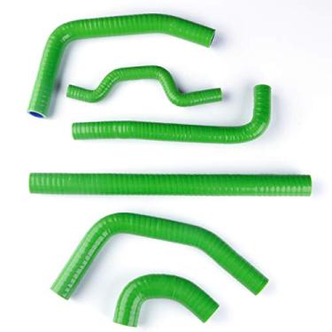 Imagem de LUXERAD 3 camadas 4,5 mm Fit KAWASAKI KXF250 09-12 NON Y KIT Mangueira de refrigeração de radiador de silicone (verde)