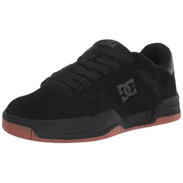 Imagem de DC Tênis masculino casual cano baixo para skate, Preto/Preto/Goma, 13
