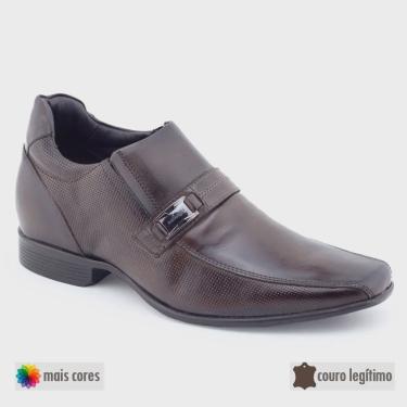 Imagem de Sapato Masculino Social 53001 Alth + 7cm couro nat Rafarillo