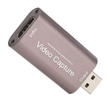 Imagem de Placa de captura de vídeo de interface multimídia HD, suporte para gravação de vídeo de profundidade de cor de 8/10/12 bits Caixa de captura OBS durável e estável para casa para o escritório