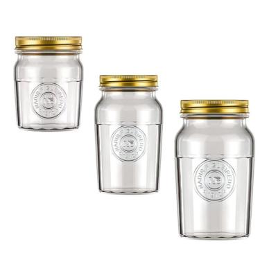 Imagem de kit Potes C/tampa Café Biscoito 3 Tamanhos Vintage Nadir 3Un
