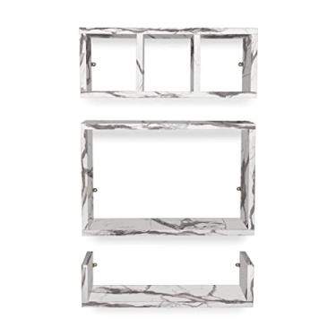 Imagem de Nicho Sala Banheiro Cozinha Prateleira Farnese 3 Pçs Vulcano