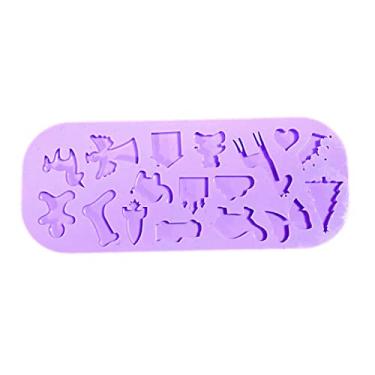 Imagem de Confeitaria dos Moldes, R272 Molde de silicone pingente apliques variados resina decoração