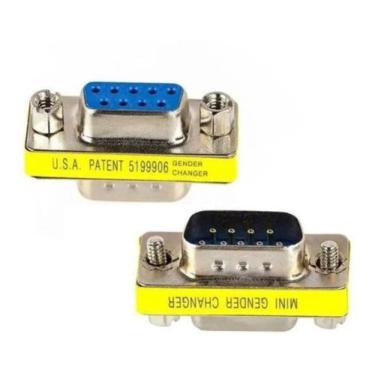 Imagem de Adaptador Serial Db9 Macho X Fêmea 9 Pinos Rs232 - Ld