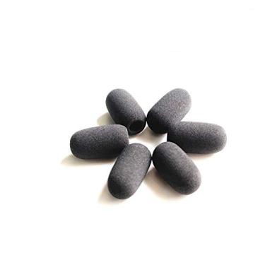 Imagem de LINHUIPAD Capas de microfone - para fone de ouvido Lightspeed Aviation Pilot microfone pára-brisa espuma esponja pára-brisas pacote com 10 x