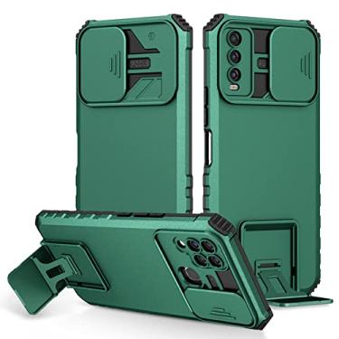 Imagem de Capa à prova de choque para Samsung A50 A70 A30S A21S A10 Push Pull Camera Stand Capa de telefone para Galaxy A02S A03 Core, Verde Escuro, Para Samsung A10S