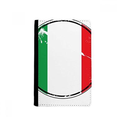 Imagem de Porta-passaporte com bandeira nacional da Itália Europa com símbolo do país Notecase Burse capa carteira porta-cartão, Multicolor
