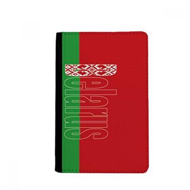 Imagem de Belar Country Flag Name Passport Holder Notecase Burse Wallet Cover Card Purse, Multicolor