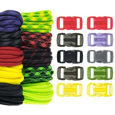 Imagem de Craft County Kit de artesanato 550 Paracord Combo com fivelas (Zombie)