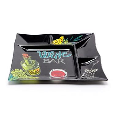 Imagem de Petisqueira Quadrada Home Glass Preto