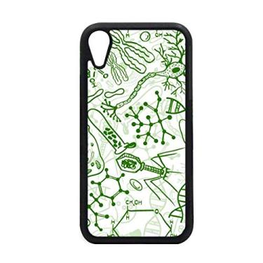Imagem de Capa biológica de células de microscópio verde para iPhone XR para proteção de telefone Apple